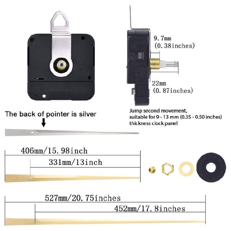 Präzisions-Quarzuhrwerk 450mm Zeiger High-Torque-Uhrwerk für Übergröße