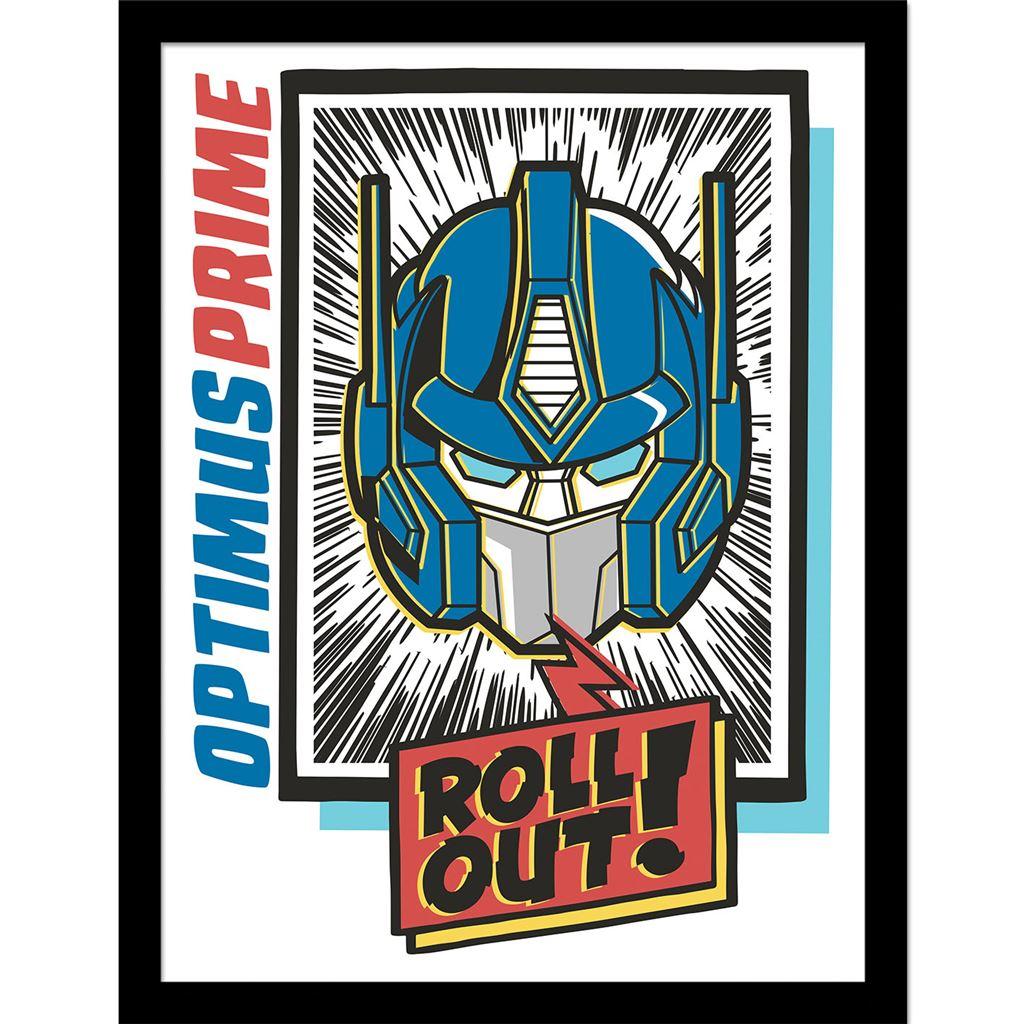 Transformers Roll Out Optimus Prime Framed Poster