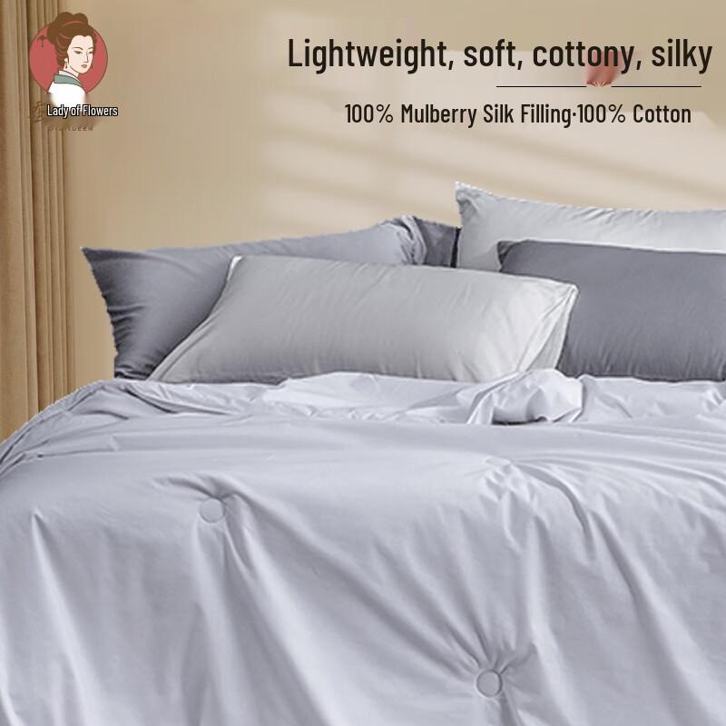 

SILKUEEN 100% Mulberry Silk All-Season Quilt