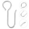 20Pcs New Drape Hook Pin Ceiling Metal Curtain Track Hooks Silver Shower Curtain Shower Curtain Hanger