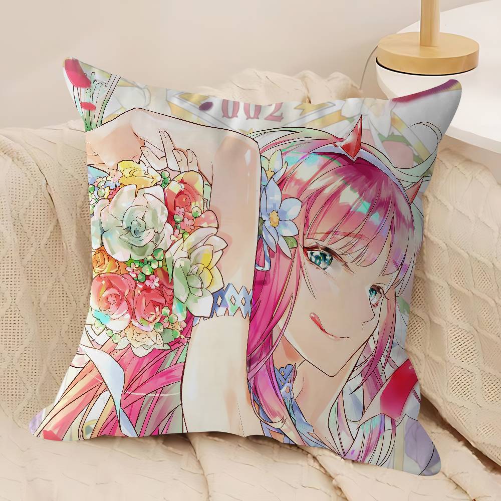 D-DARLING In The F-FRANXX Kissenbezug Dekokissen Sofa Heimdekor Hülle Kissenbezüge