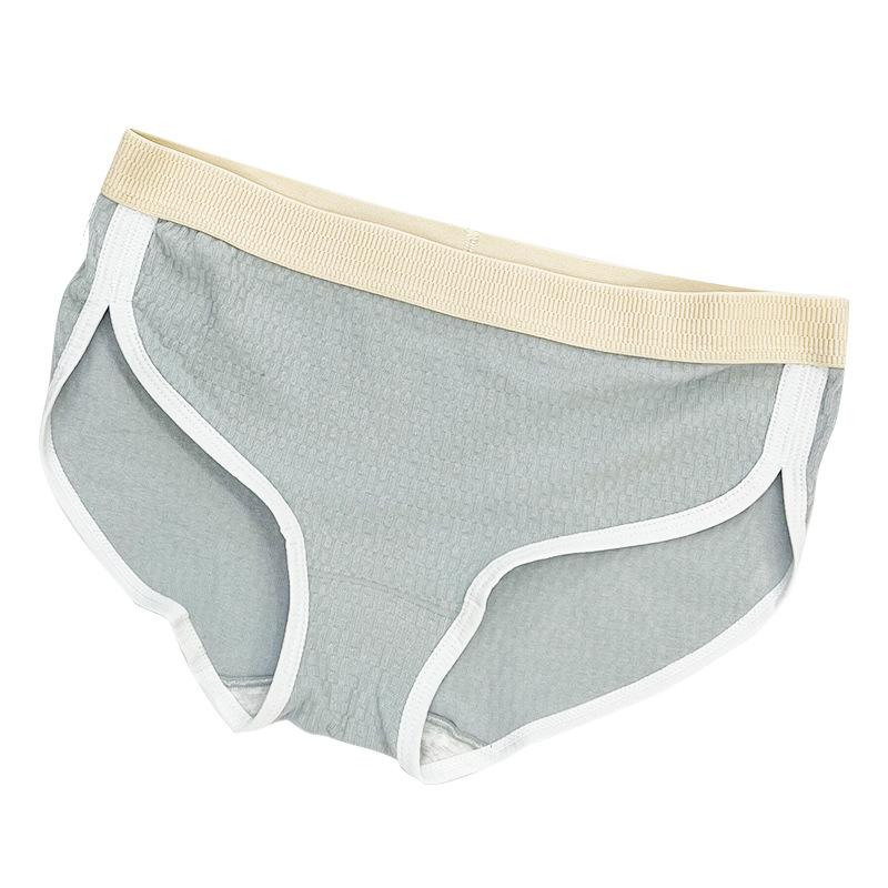 Spring Solid Color Women's Underwear Multi-color Simple Mid Waist Breathable Triangle Pants