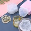 Flexible Sturdy Silicone Epoxy Resin Castes Mould Dog Paw Shaped Tray Dishes Mould for Craft and Home Decoration