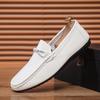 Doudou Schuhe Herren Frühling und Herbst 2025 neu faule Ein-Pedal kleine Lederschuhe Loafer Fahrschuhe Herren Freizeitschuhe