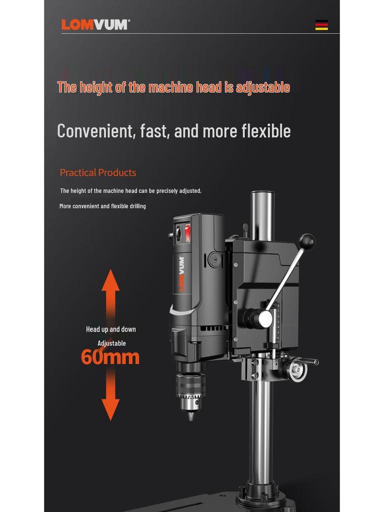 Dragon Rhyme 220V High-Power Small Lathe Multifunctional Precision Drill Press & Worktable