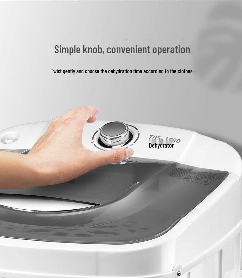 Mini-Schleudertrockner mit reinem Kupfermotor - Edelstahl, Große Kapazität, Ideal für Wohnheime und Mietwohnungen