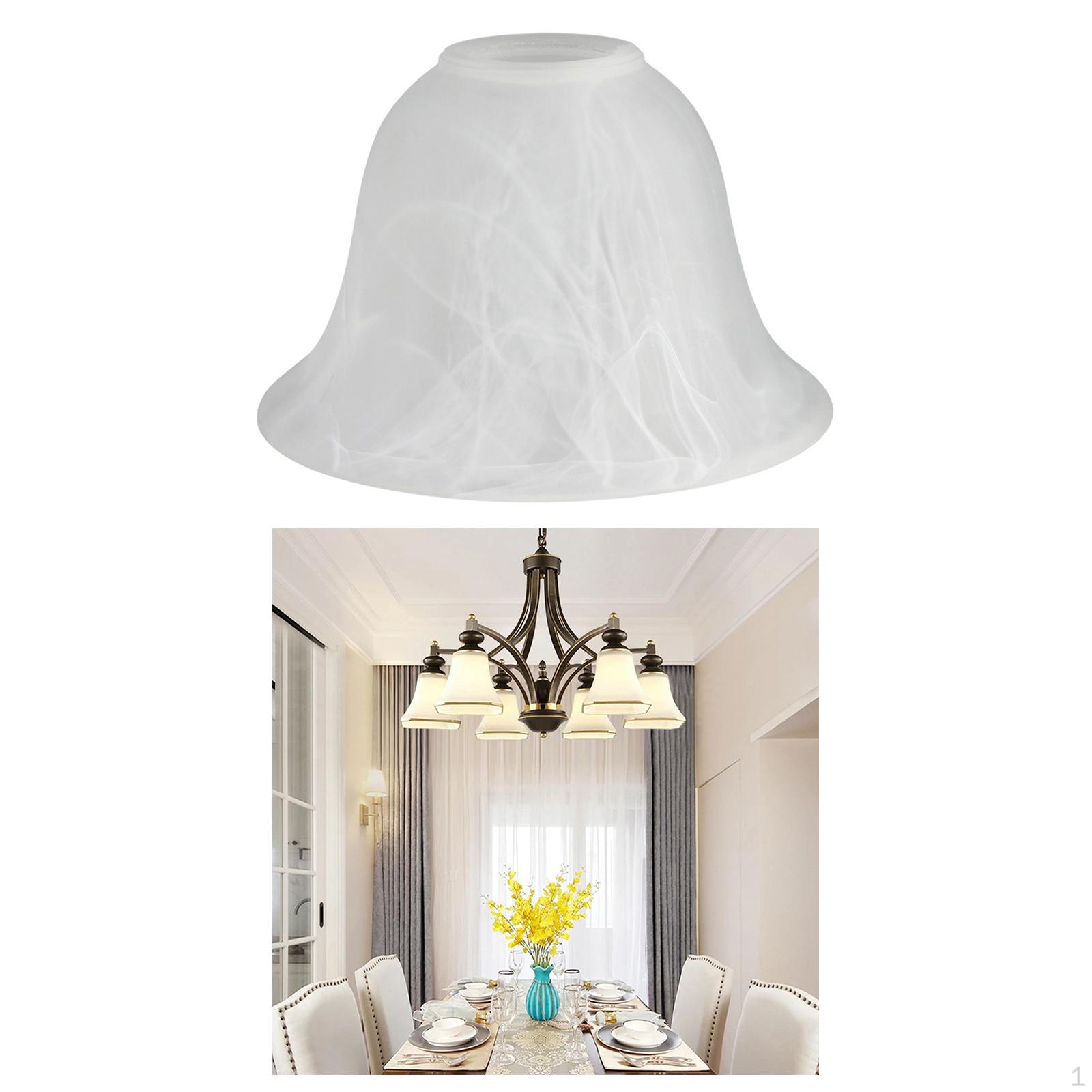 Glass Lamp Shade, Table Pendant Light Cover Hanging Shade Chandeliers Lampshade for