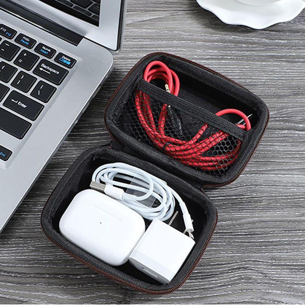 Case Protective Sleeve Earphone Storage Bag Data Cable Bag USB Data Cable Organizer Zipper Hard Box