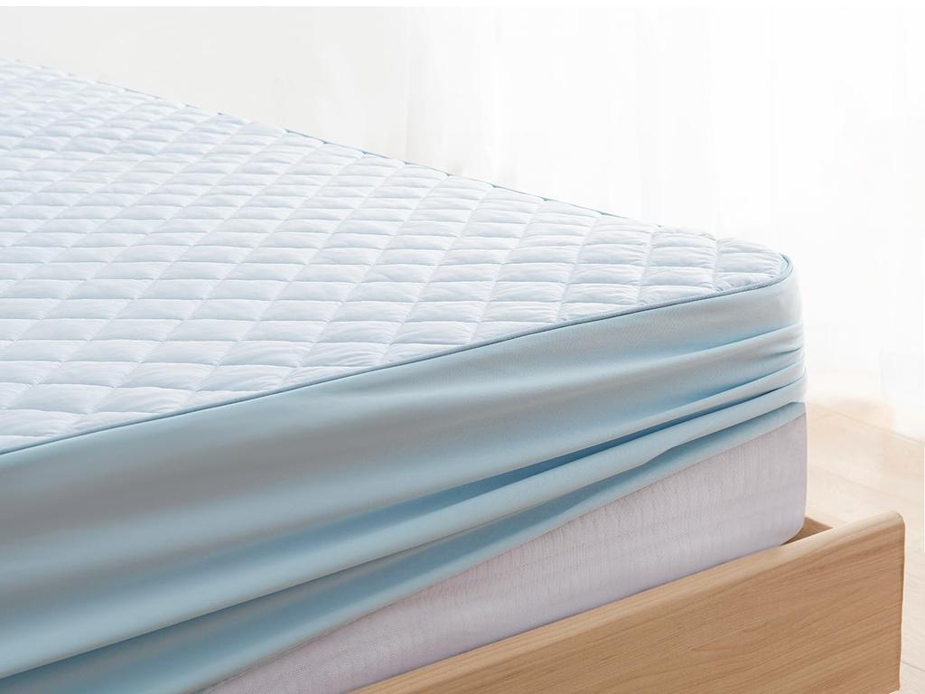 Kumori Cool to the Touch Pad Integrated Box Sheet Strong Cooling Quick Drying Smooth Summer Use Washable No Stuffiness Easy to Put On and Take Off