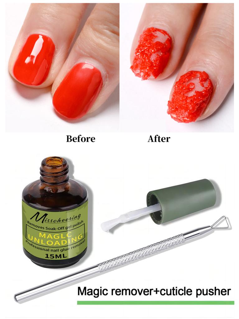 Xiaomi 1/2pcs/Set Nail Magic Remover With Remover Tool Quickly & Easily Remove Gel Nail Polish And Poly Nail Gel Without Harming Nails