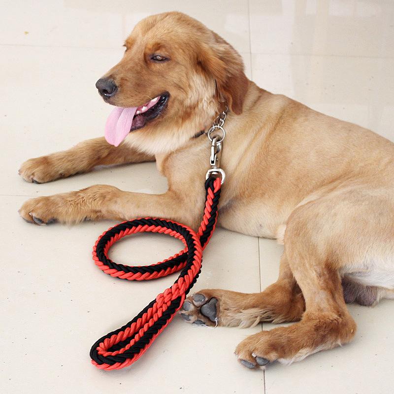 Eight-strand Rope P-chain, Dog Leash, Dog Leash, Pet Leash, Hand-woven Collar for Medium and Large Dogs