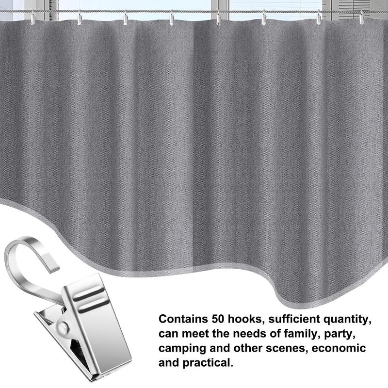

Drapery Hooks With Clips S Hooks Drapery Clips 50-Pieces Heavy Duty Stainless Steel Awning Hangers Art Craft Display For Photos China Mainland