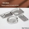 Creative Retro Industrial Shell-Shaped Stainless Steel Snack Plate - Gold Divided Appetizer Dish