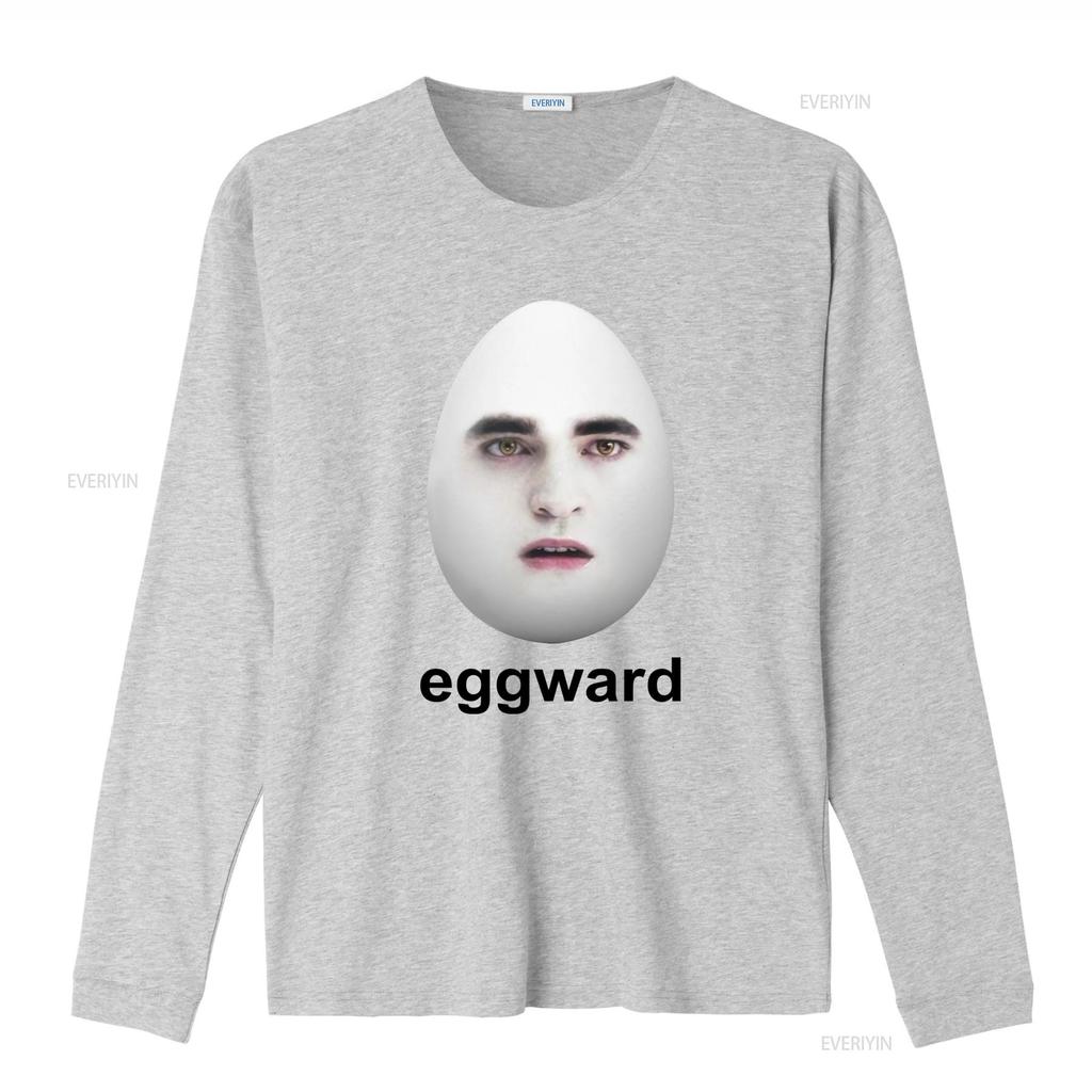 Funny Twilight Meme Edward Egg Face Print Casual T Shirt Vintage Washed Comfortable Slightly Soft Versatile Stylish Graphic