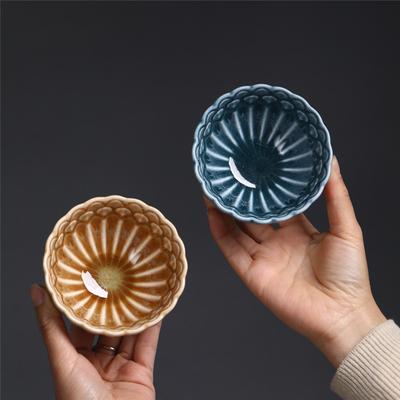 Ceramic Master Cup Large Lotus Cup Teacup Household Ceramic Cup Kung Fu Tea Set Teacup Personal Tea Cup