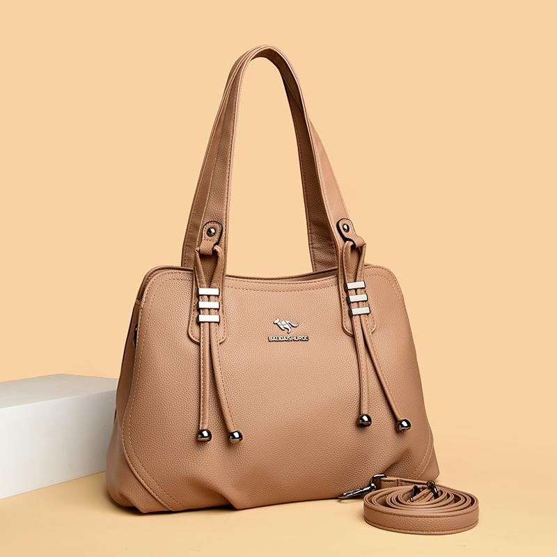 Hochwertige minimalistische Tragetasche für Damen, modische Schultertasche, einfarbige Umhängetasche, geeignet für den täglichen Gebrauch, zum Einkaufen, für den Weg zur Arbeit