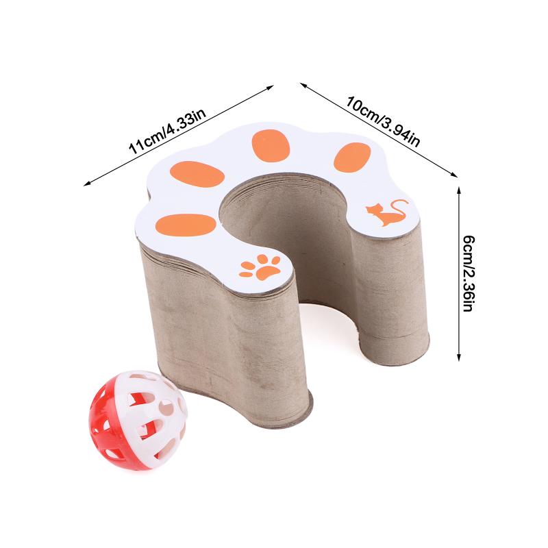 New Cat Curl Toy Foldable Magic Organ Cat Board Recyclable Cardboard Cat Cat Bed Interactive