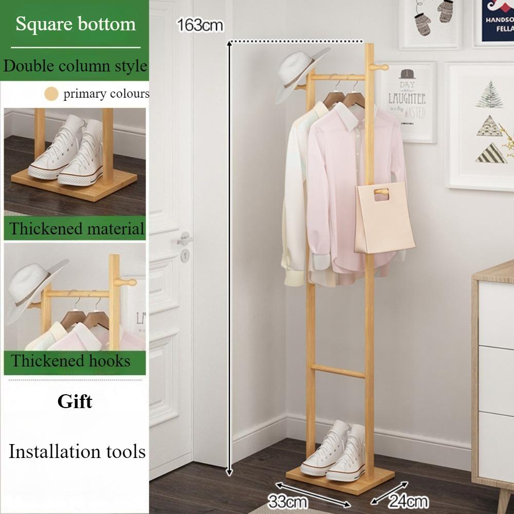Vertical Clothes Rack Simple Clothes Hanger High-capacity Hat Rack To Ground Door Hanger Bedroom Multifunctional Storage Rack