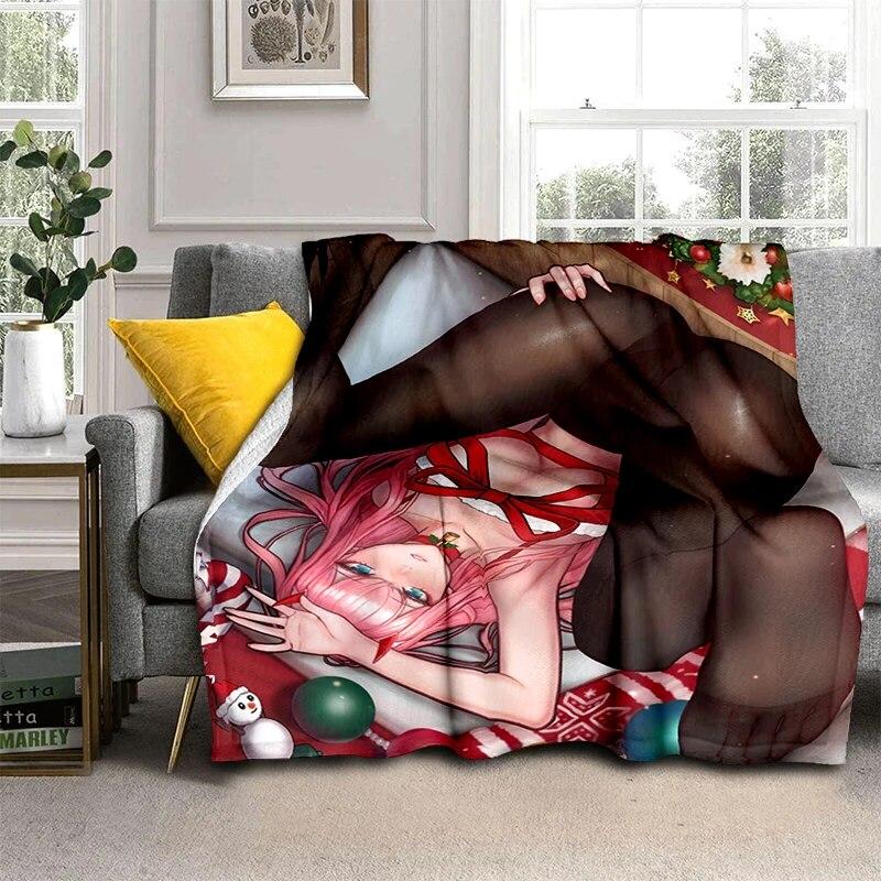 Weihnachten Sexy Schönheit Geschenk Weiche Plüsch Sofa Bett Werfen Cartoon Picknick Decken Moderne Flanell Decke Abdeckung Bettdecke Geschenk