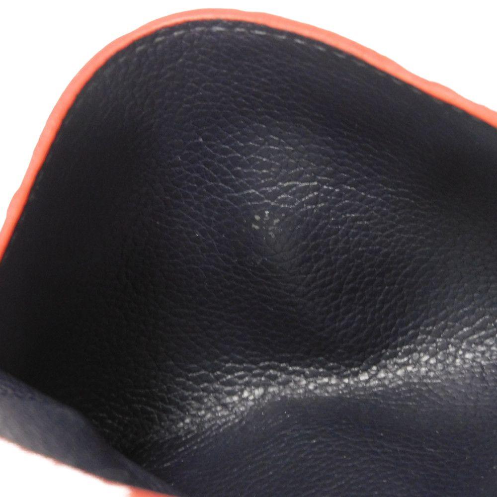 Used 12564 Pochette Cle M62017 7943 Key Ring Compact Wallet RFID Monogram Empreinte Marine Rouge Unisex from Japan
