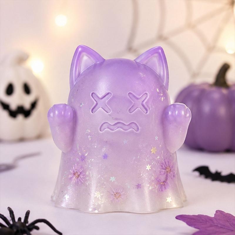 Handmade Craft Casting Mould for Seasonal Candle and Soap Projects, Single Piece for Halloween Party Table Styling and Display