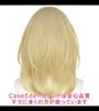 CaseEden Cosplay Wig, Medium, Heat-Resistant, Gold Blonde with Pink Mesh, Set of 2 Wig Nets