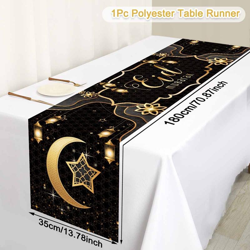 Ramadan Decor Tablecloth EID Mubarak Decor For Home 2025 Ramadan Kareem Islamic Muslim Party Eid Al Adha Gifts Happy Eid Al Fitr