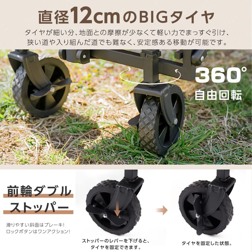 Outdoor Wagon Folding Latest Capacity Camping Wagon Carry Wagon Wagon Carry Cart Compatible with Long Items Sturdy 58L Lightweight Compact Outdoor