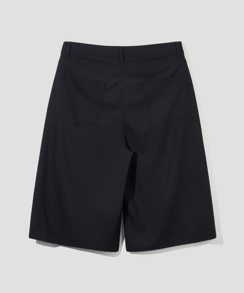 Age O.D. Double-Pleated Bermuda Slacks [Black]