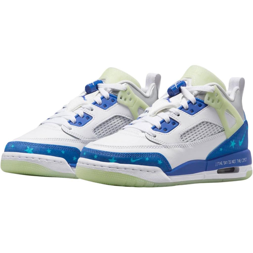 Air Jordan Spizike Low GS Sneaker School Kids Sneakers White Volt-Tint Metallic-Silver HJ5979-100