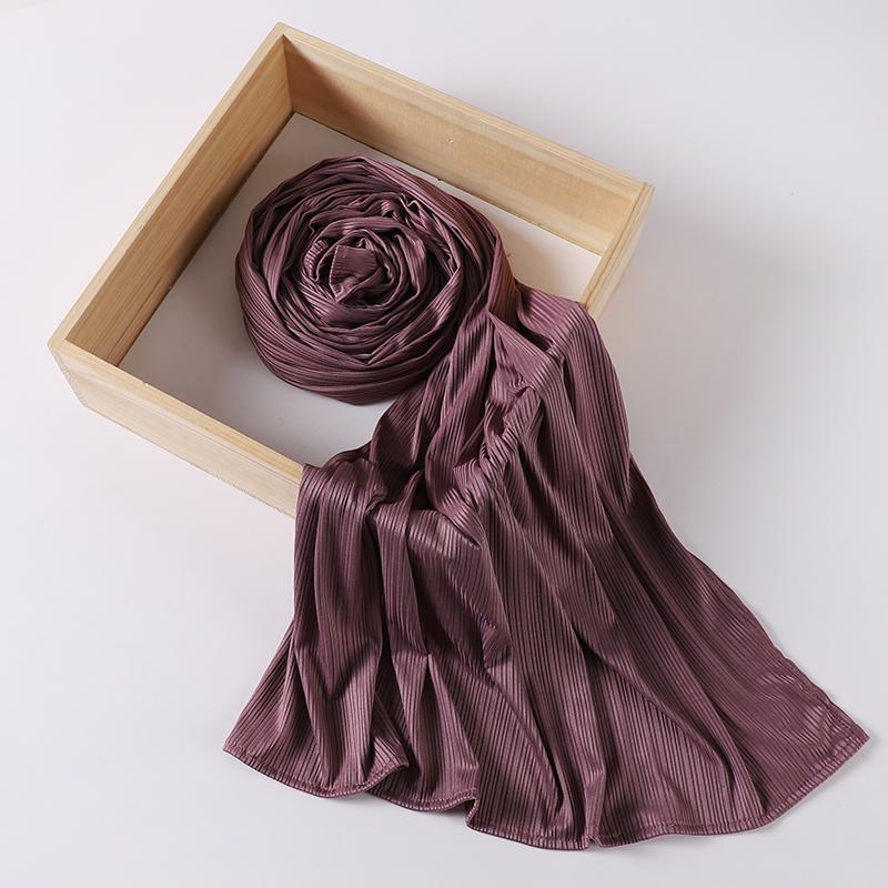 Ribbed Jersey Hijab Muslim Plain Scarf Crepe Hijab Scarf Soft Islamic Shawl Wraps Headband Voile Femme Musulman