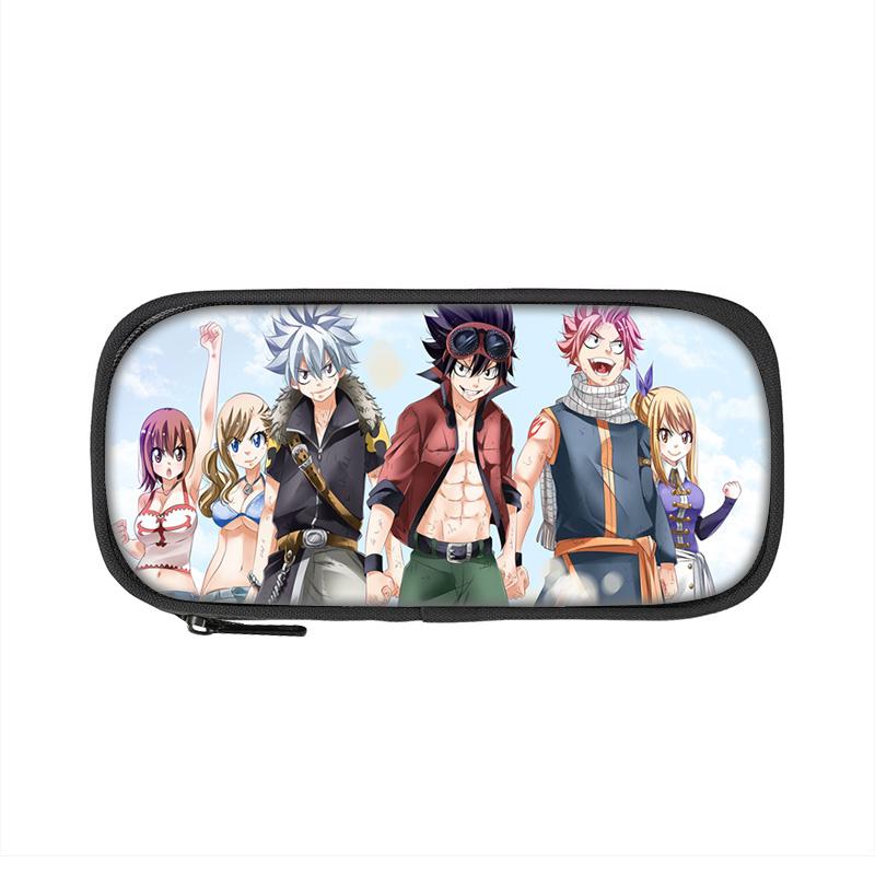 Fairy Tail Pencil Case Pen Bag Boys and Girls Best Gift Stationery Sport Travel Women's Makeup Bag
