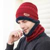 Winter Hats For Men Skullies Beanie Hat Winter Cap Men Women Wool Scarf Caps