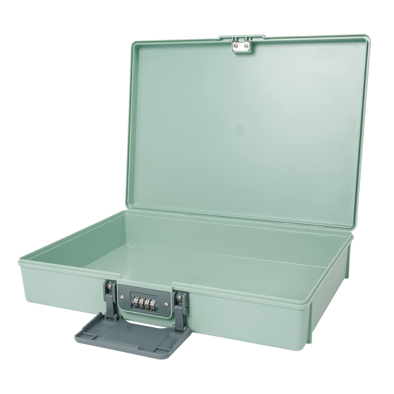 

CARL Storage Box, Plastic, Fits A4 Documents and Size 2 Envelopes, Light Green, HBP-200-U