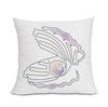 45x45cm Conch Shell Print Pillowcase Living Room Sofa Chair Cushion Cover Bedroom Room Home Decoration