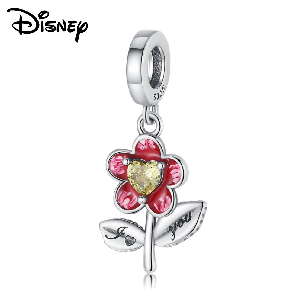 Disney 925 Silver Minnie Olaf And Halloween Monster Various Pendant Beads Suitable For Girls Diy Bracelet Necklace