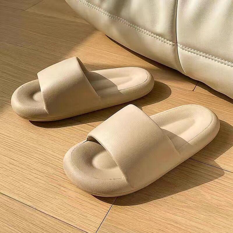 Herrenmode Druck Outdoor Rutschfeste Gummi-Slipper EVA Indoor Weiche Sohle Paar Graffiti Sandalen Herren Strandschuh