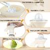 Kasurawa Electric Shaved Ice Maker - Shaves loose ice, store-bought ice, and frozen fruit directly. Includes a smoothie mixer bowl for smoothie making