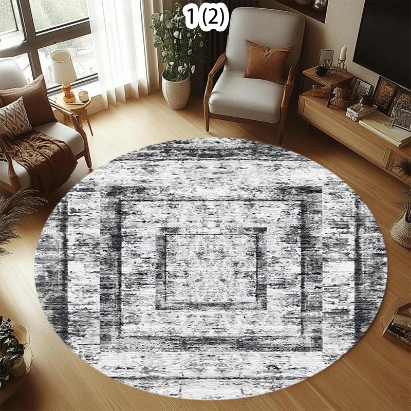 Light Luxury Carpets for Living Room Modern Minimalist Bedroom Decor Carpet Large Area Round Study Rug Thick Anti-slip Floor Mat