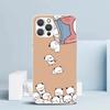 Bubu Dudu Cartoon Cute Soft Cover for iPhone 16 17 Air 15 14 Pro Max 16E Phone Case 13 Mini 12 11 7 SE 8 Print Pattern Fit Cases
