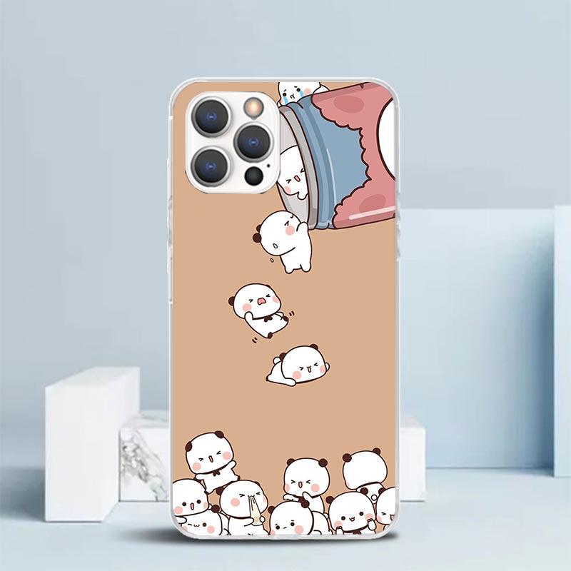 Bubu Dudu Cartoon Cute Soft Cover for iPhone 16 17 Air 15 14 Pro Max 16E Phone Case 13 Mini 12 11 7 SE 8 Print Pattern Fit Cases