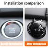 Zipelo Car Push To Start Button Cover, Vehicle Interior Engine Ignition Switch Protection Button Cover Sticker, Bully Dog Car One Button Start Stop