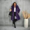 Luxury Fluffy Fur Coat Winter Women Fur Collar Warm Long Faux Fur Jacket Furry Lapel Streetwear Cardigan Thick Pocket Outerwear