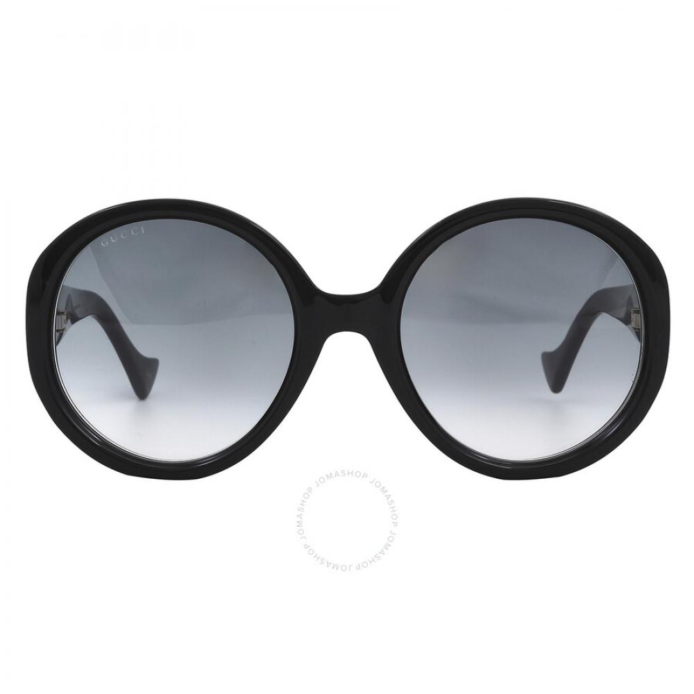 

Gucci Grey Round Ladies Sunglasses GG1256S 001 56