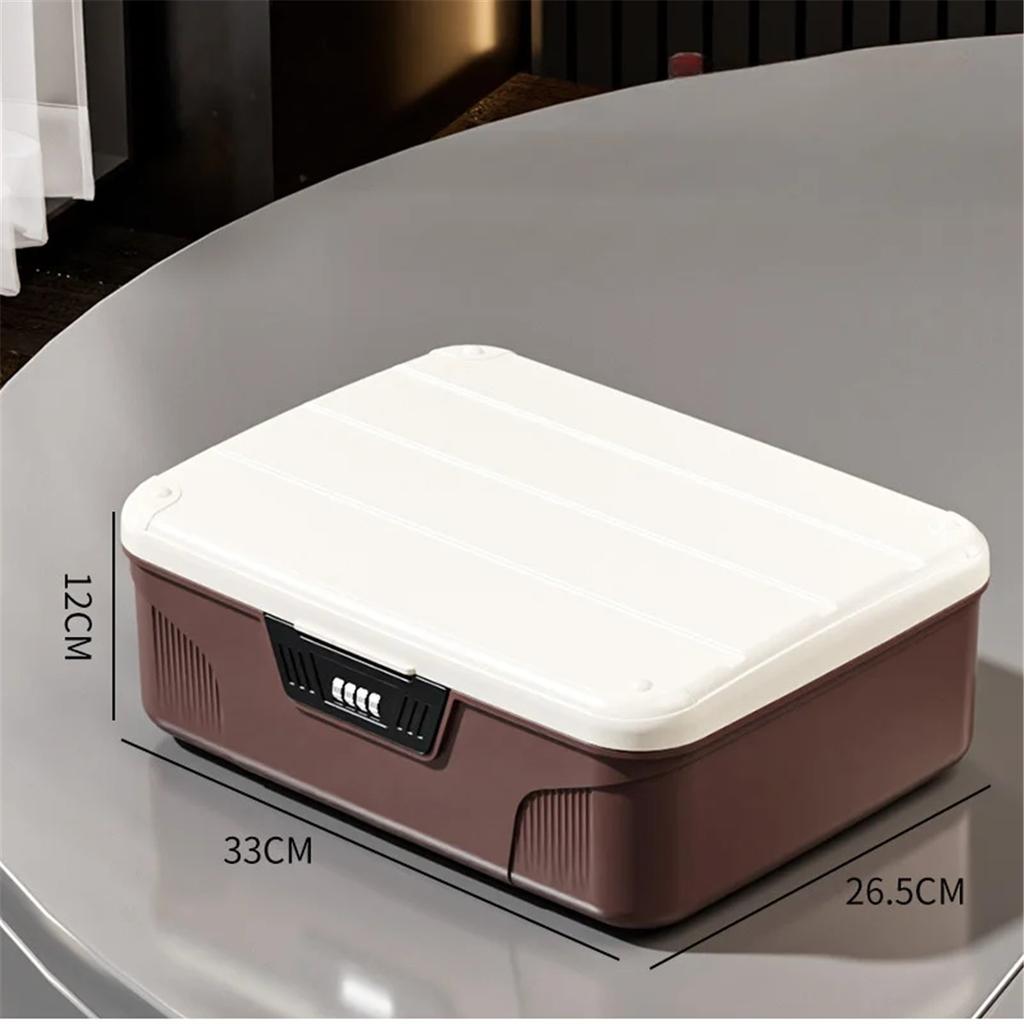 Safe Security Storage Box Passport Cash Organizer Case Household Valuables Jewelry Document Privacy Security Storage Safe Box