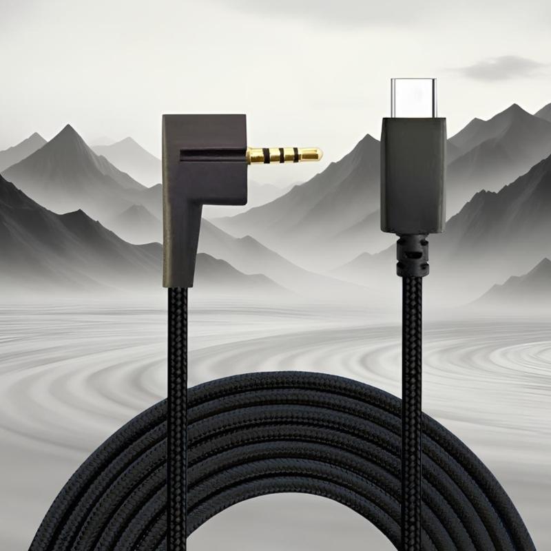 3.5mm/Type c Sound Cable for HD438/439/451/471i HD461Gi Headphones Cord Durability PVC Coating For High Fidelitys Sound