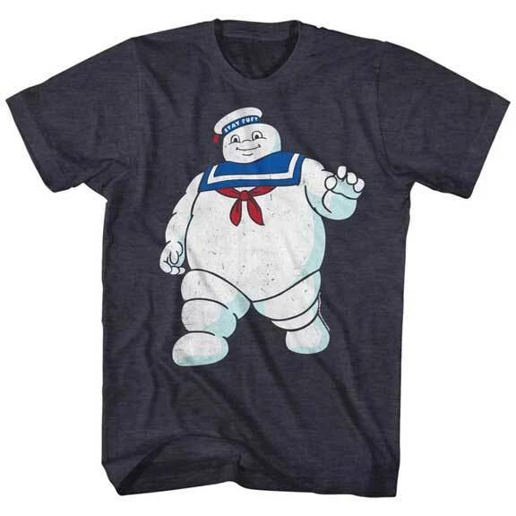 The Real Ghost Busters Animated TV Stay Puff Marshmallow Man Men s T Shirt 3XL