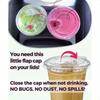 16 Oz Transparent Plastic Cup With No Straw Lid 10pcs Of Disposable Plastic Iced Coffee Cups With Direct Drinking Lid