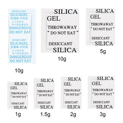 Non-Toxic Silica Gel Paper Desiccants Moisture Absorber Dehumidifier 1g ~ 10g