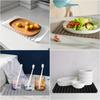 Tapete de Secagem de Louça de Silicone, Antiderrapante Fácil de Limpar Tapete para Pia Grande Resistente ao Calor Tapete Escorredor de Louça para Bancada de Cozinha, Pia, Refrigerador